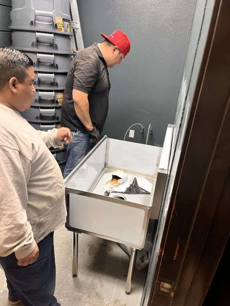 Commercial plumbing and sink installation in Palmyra